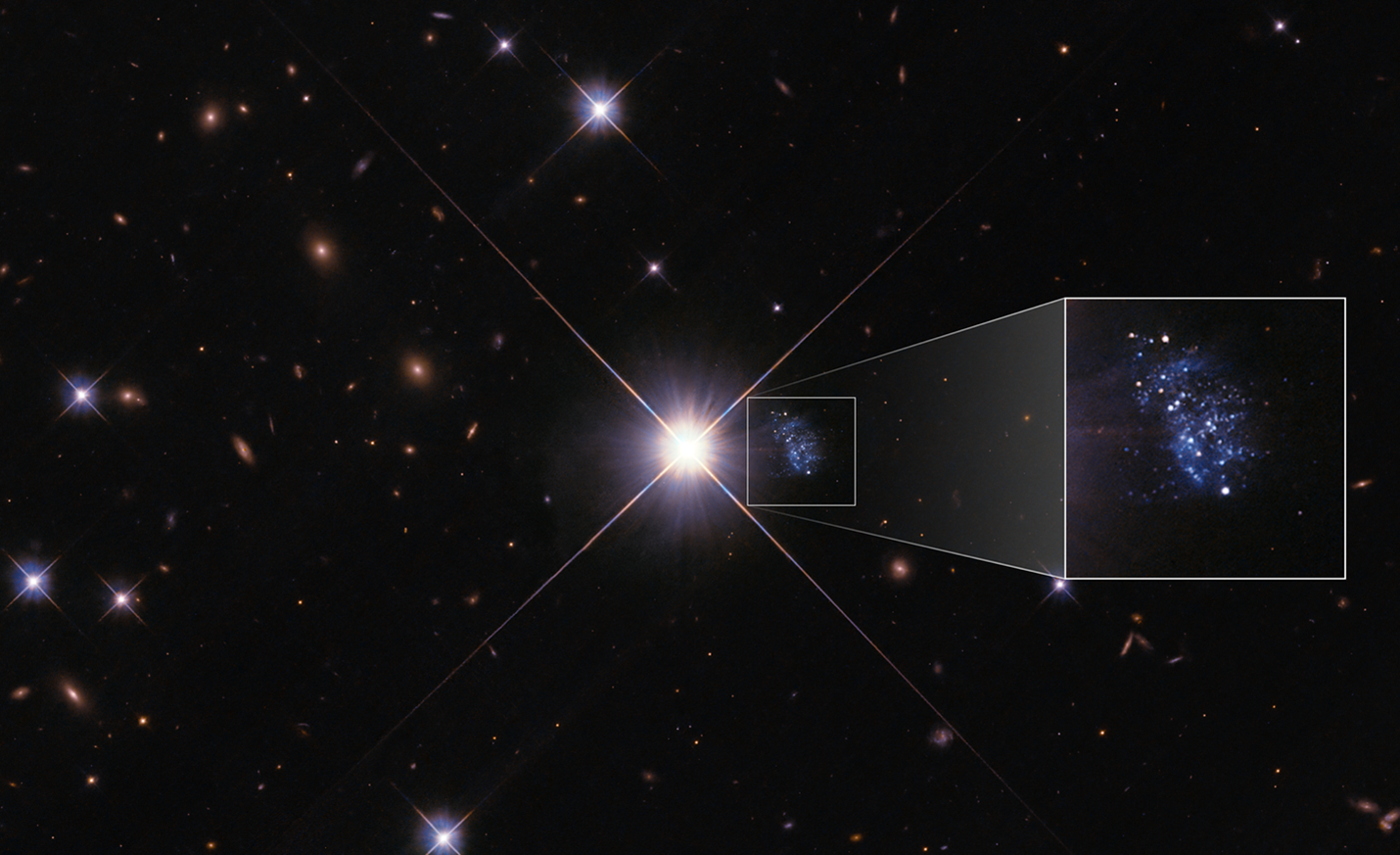 NASA's Hubble Space Telescope managed to capture a comprehensive picture of the tiny galaxy HIPASS J1131-31