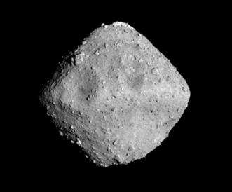 The asteroid Ryugu, as seen by Japan's Hayabusa2 spacecraft