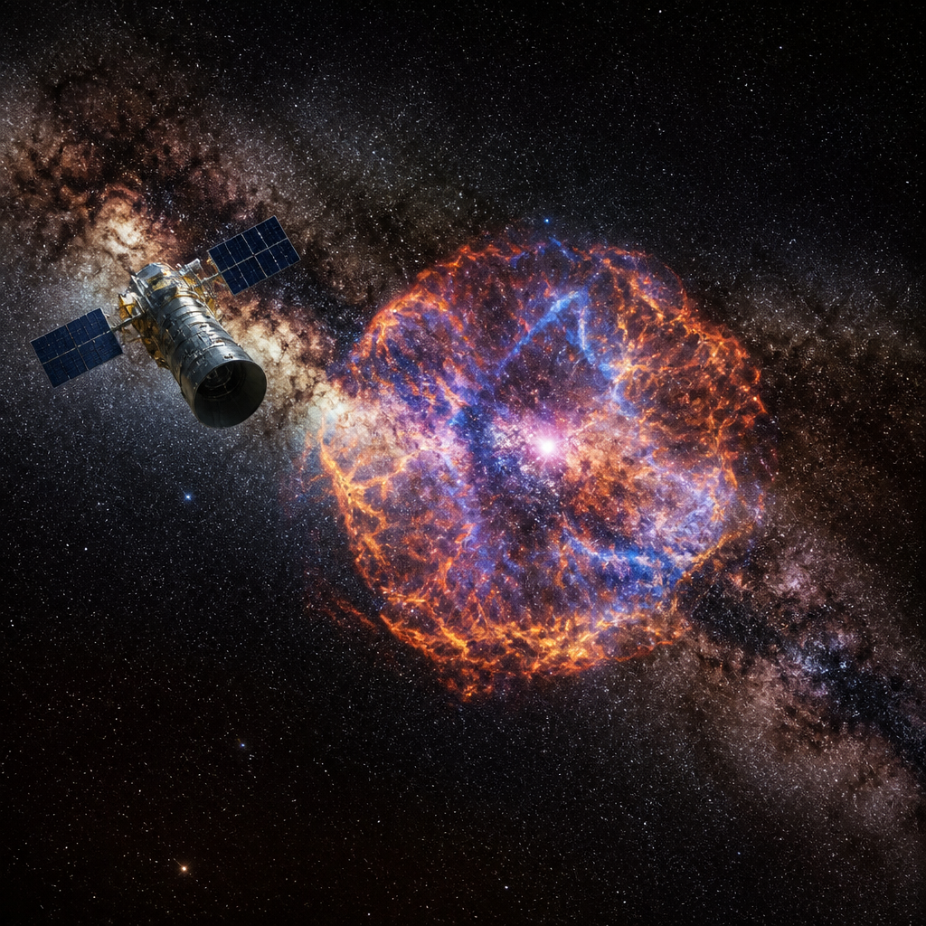 Galactic Detective: NASA’s X-ray Spacecraft Uncovers Supernova Remains in the Milky Way’s Heart