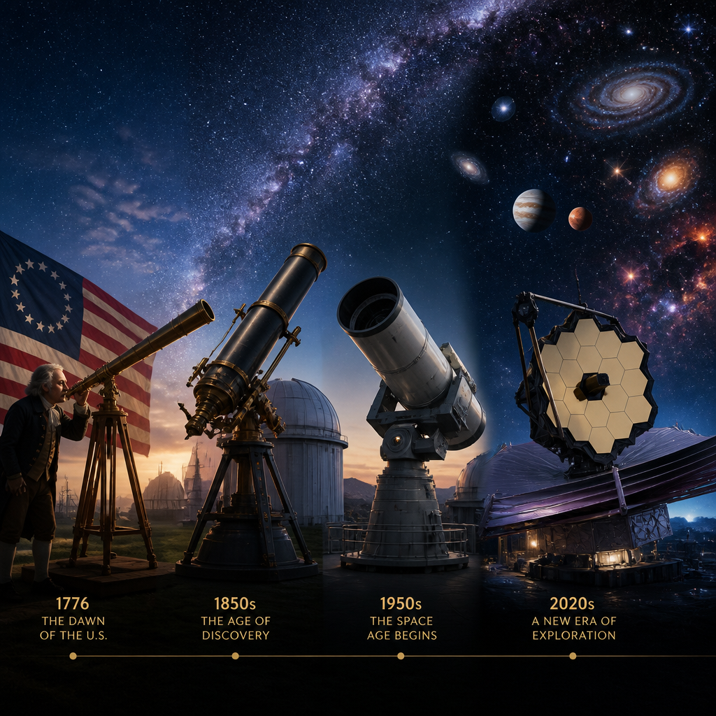 America 250: The Evolution of Telescope Technology Since America’s Birth